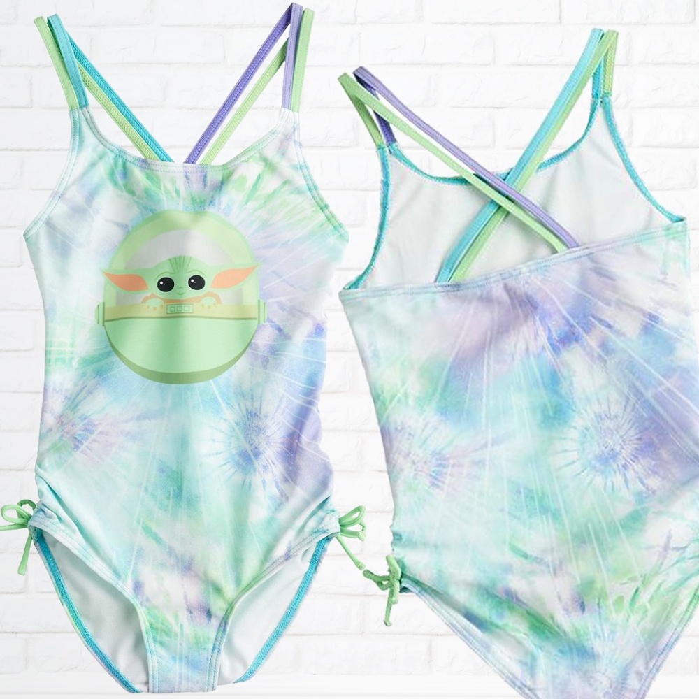 NWT Star Wars Grogu (Baby Yoda) One-Piece Swimsuit (Girls 6X)